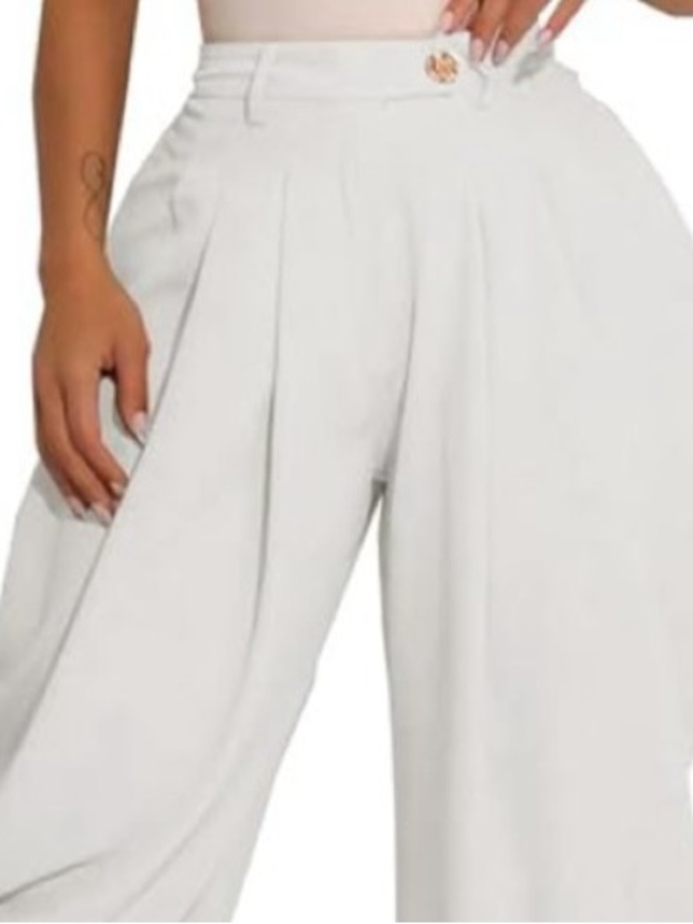 High-Waist Draped Harem Pants - Picture 5 of 5